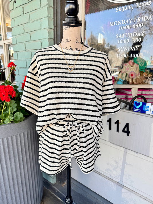 Harper Black Short Set