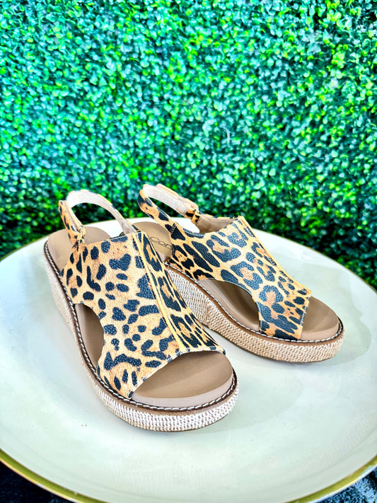 Carley Leopard Wedge 2