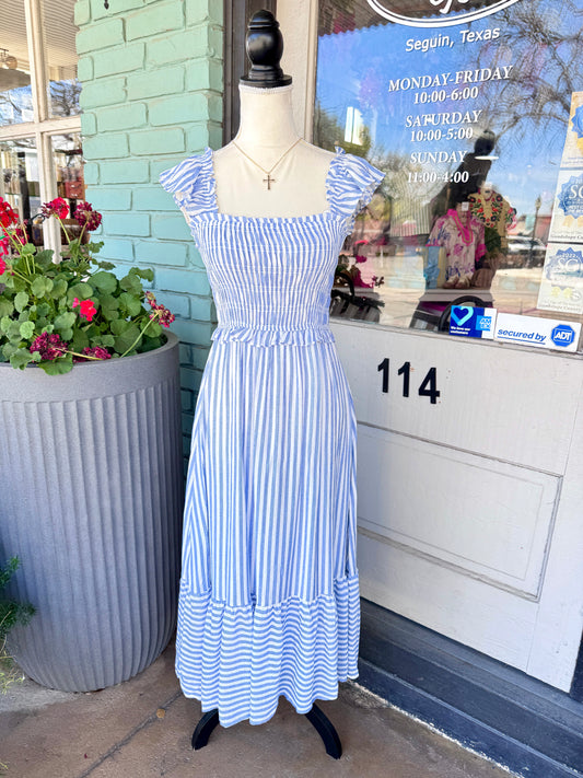 Audra Stripe Midi