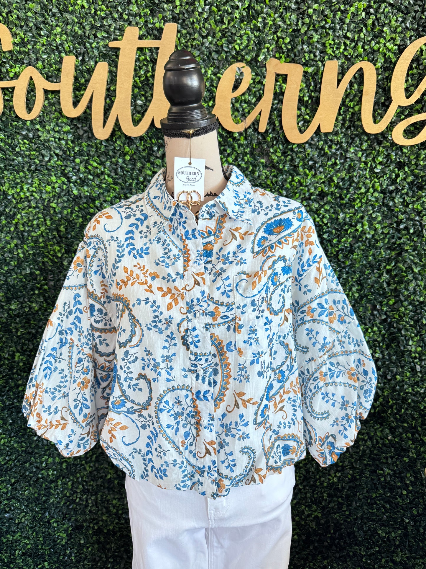 Lizelle Teal Top