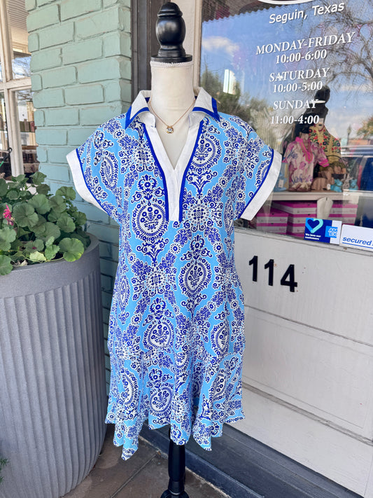 Halle Blue Dress