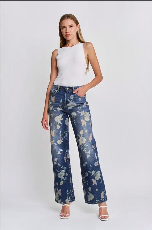 Quinn Floral Denim