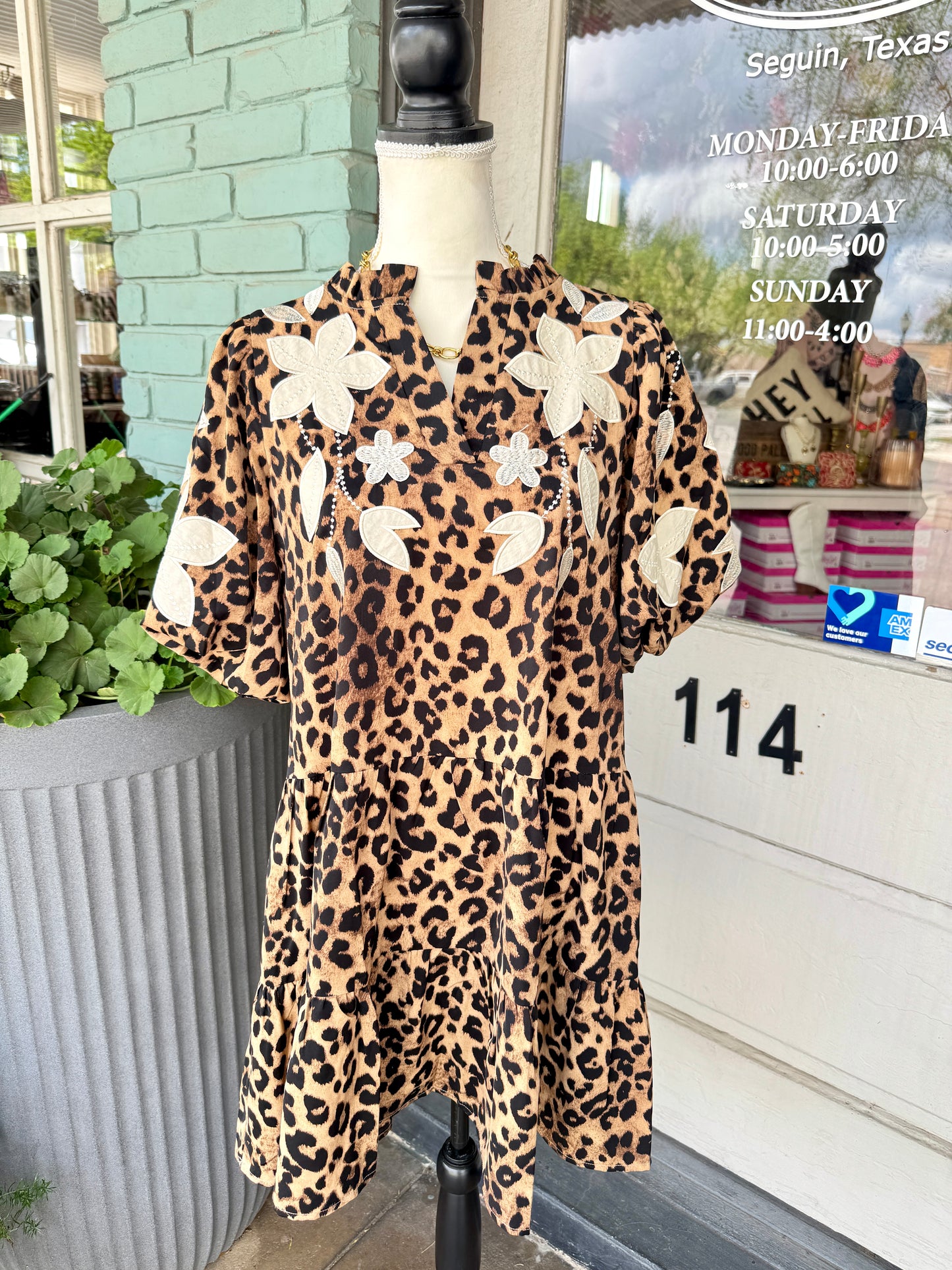 Jamie Leopard Dress