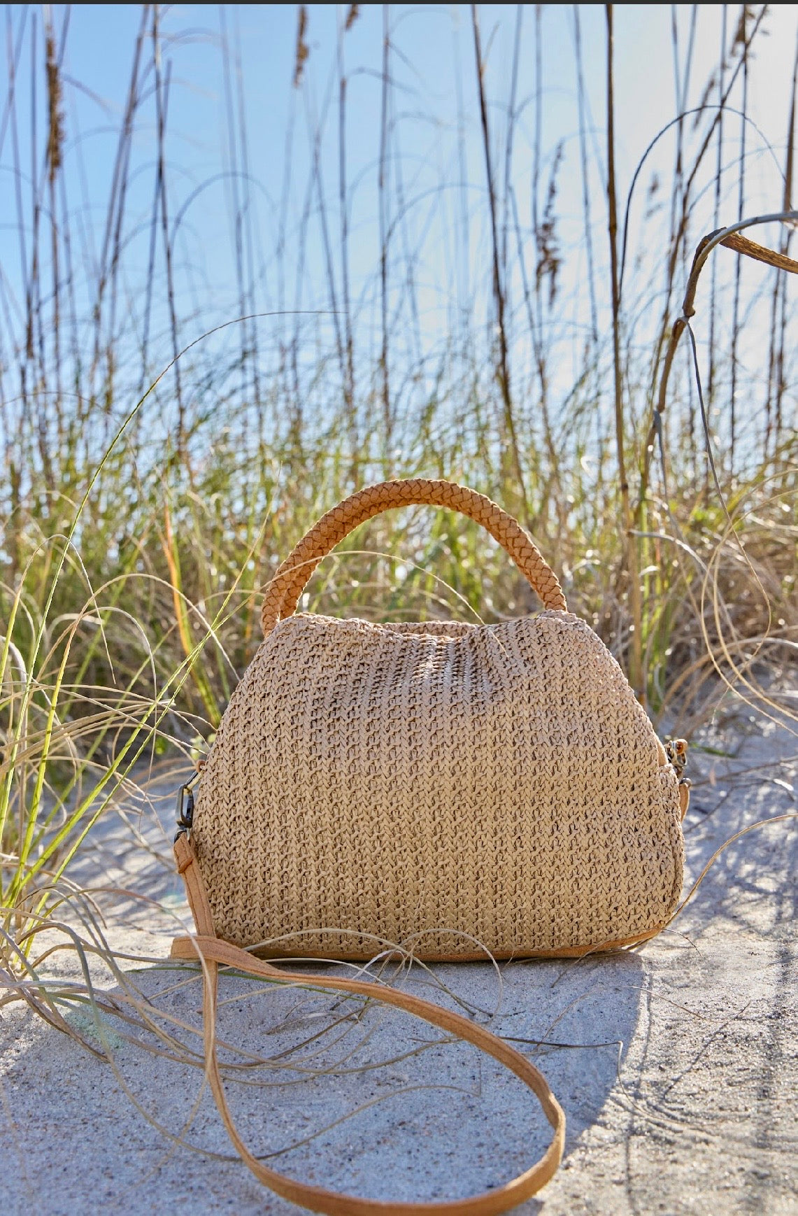 Darling Straw Satchel