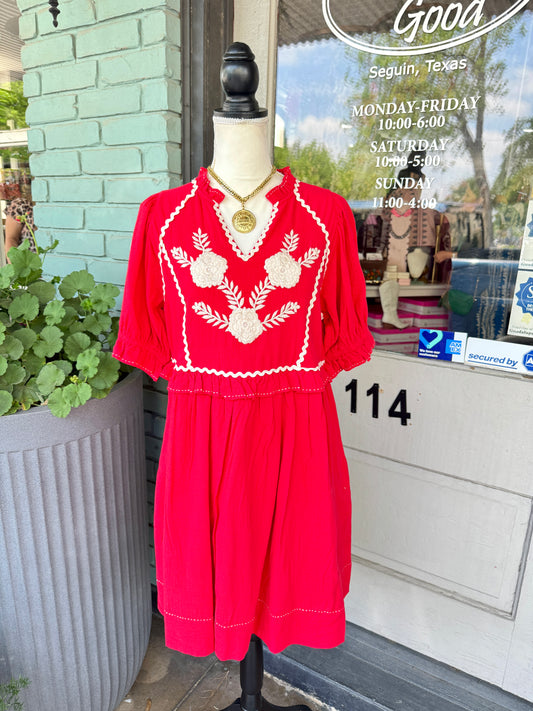 Talia Red Dress