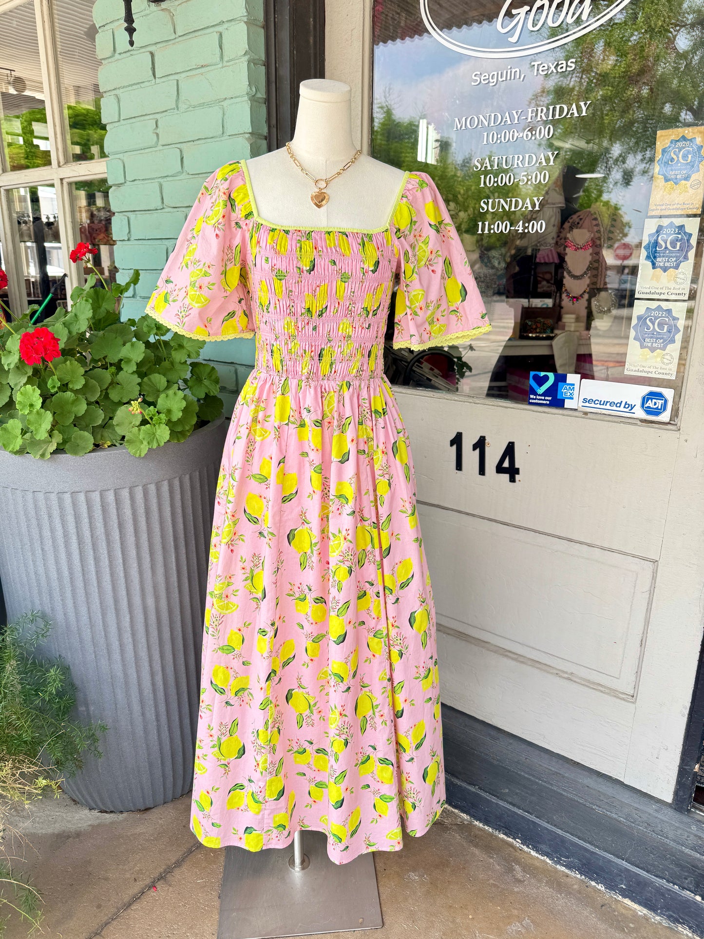 Sunny Lemon Pink Midi