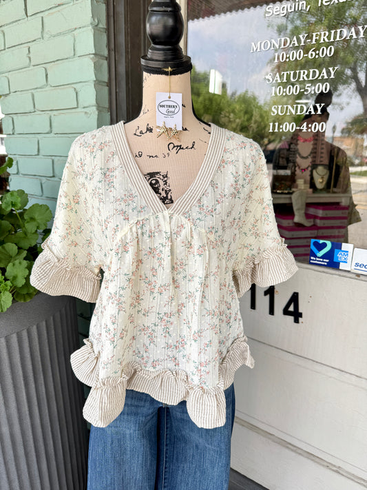 Jasper Ruffle Top