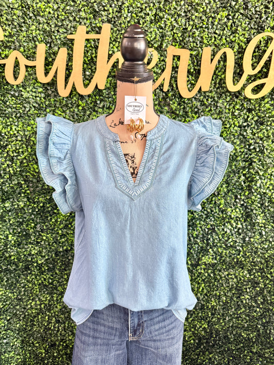 Jenny Chambray Top