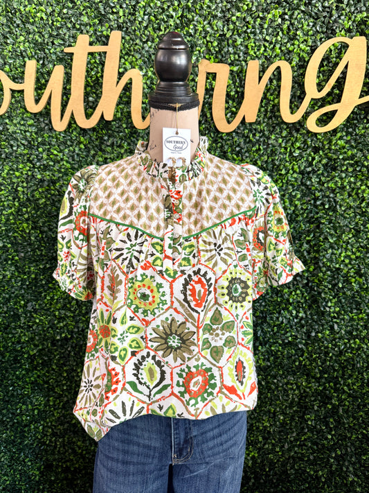 Carrie Boho Top