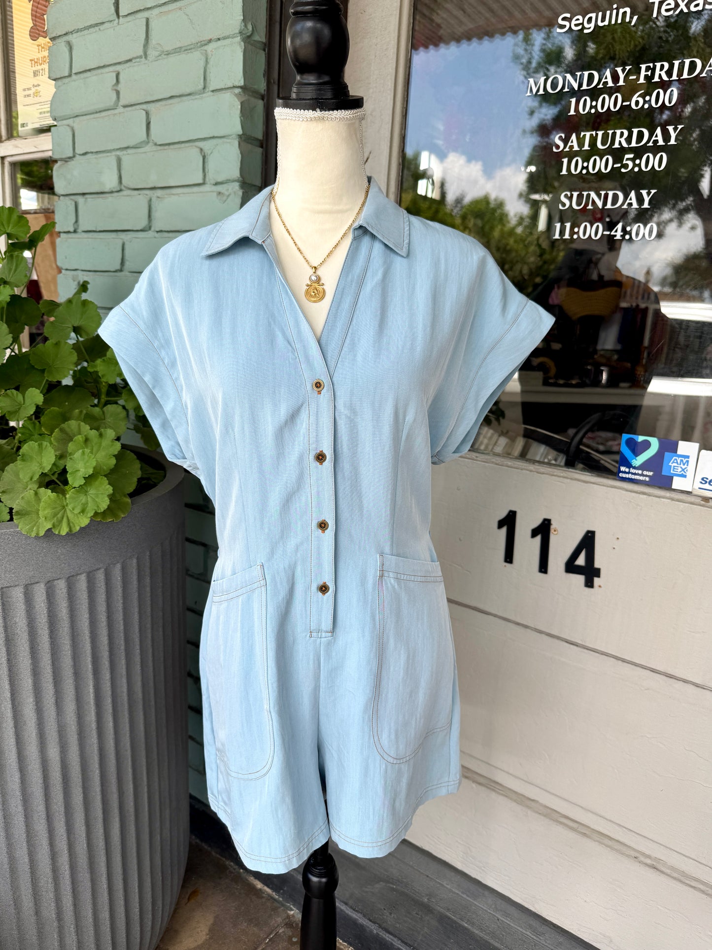 Nolan Denim Romper