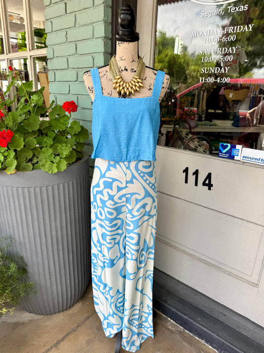 Rae Blue Jumpsuit