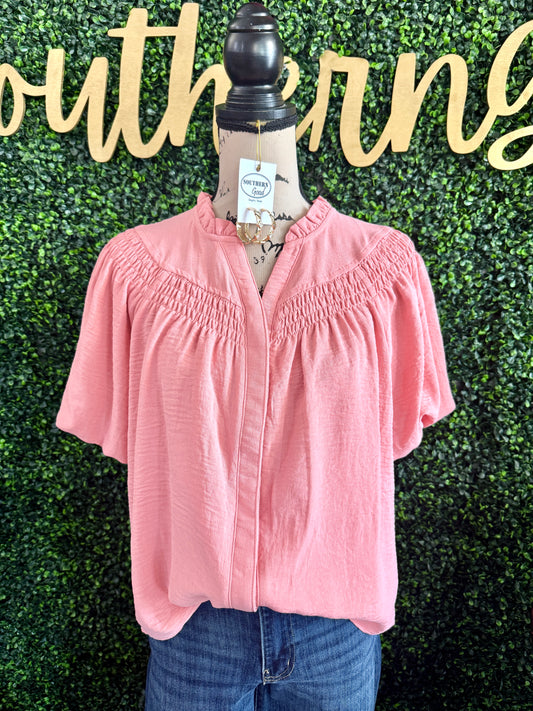 Marisol Peach Top