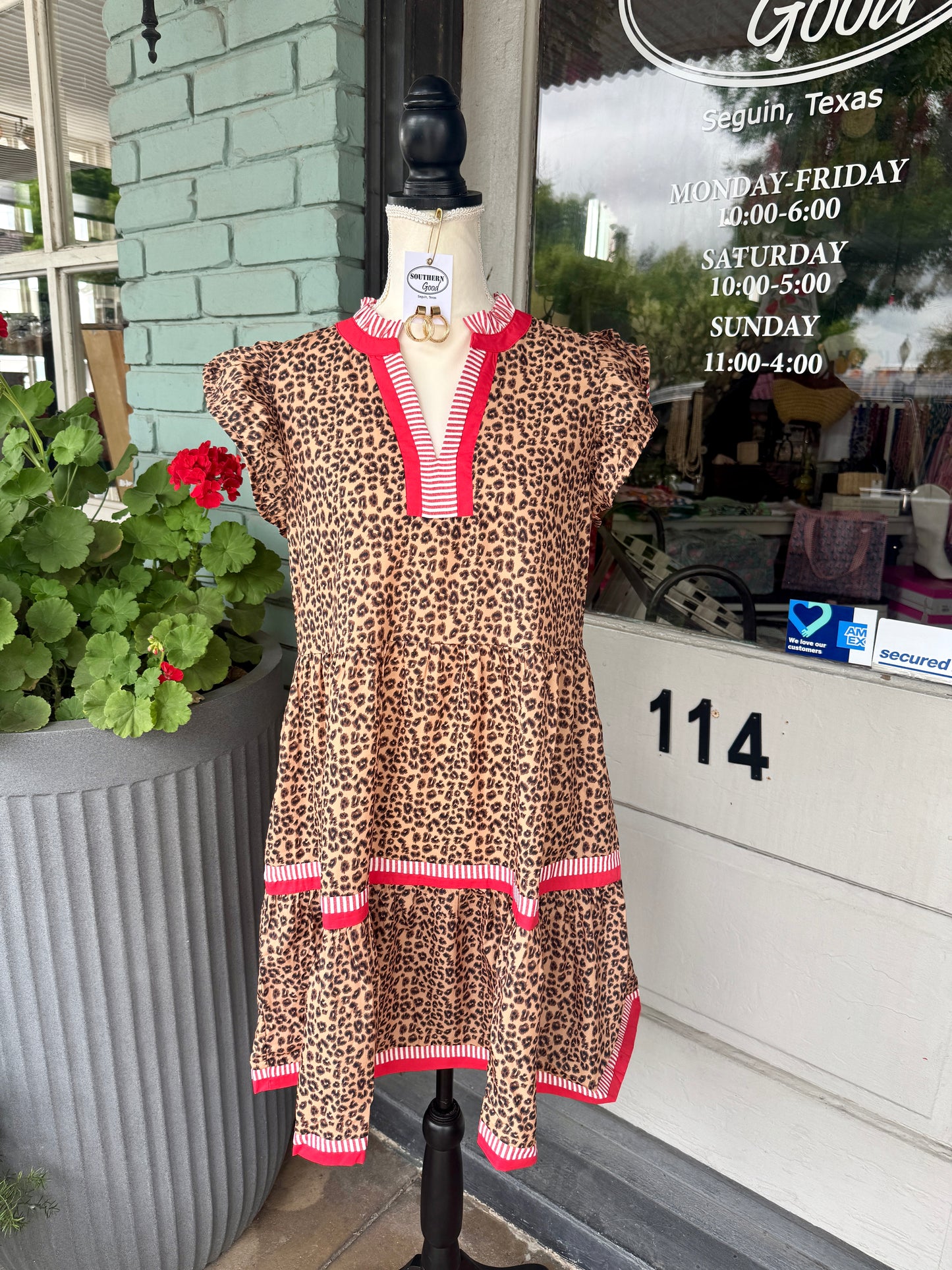 Lynda Leopard Dress