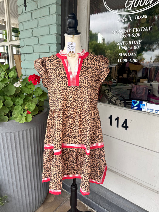 Lynda Leopard Dress