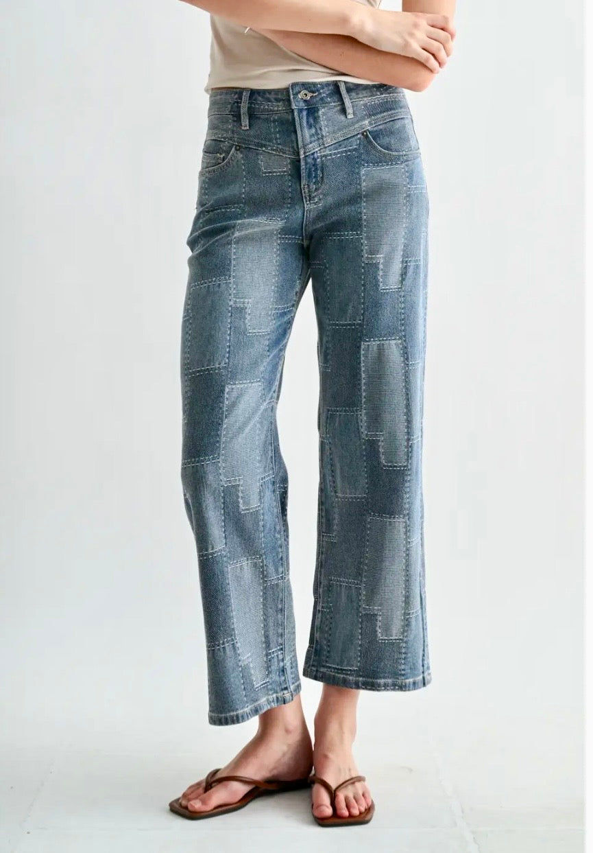 Kellie Patchwork Jean