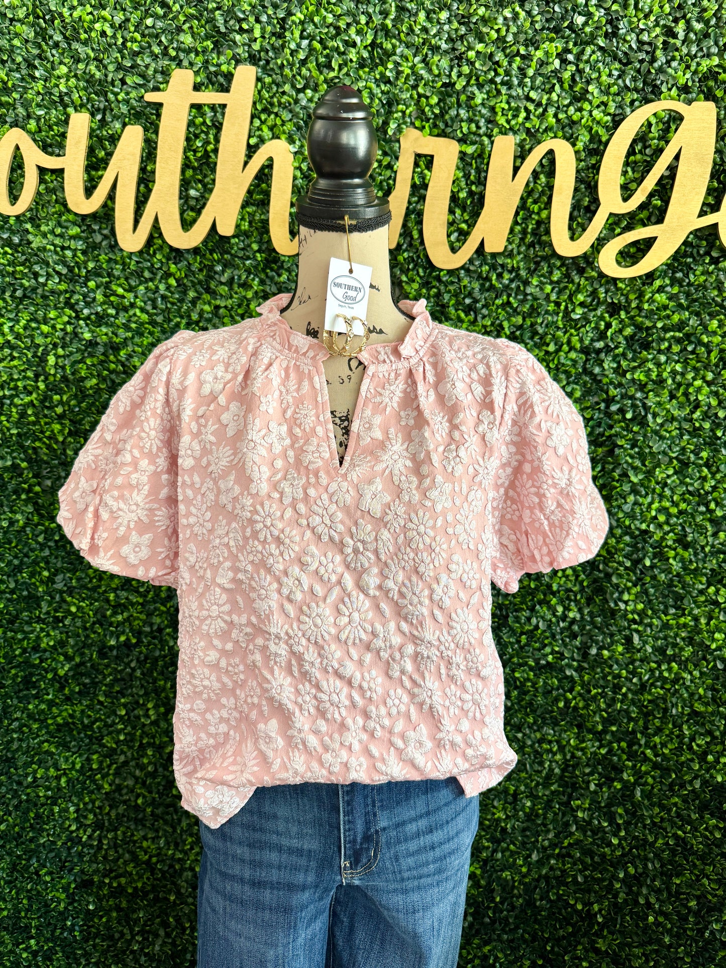 Mandie Pink Top