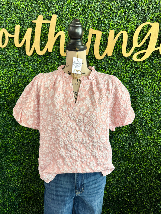 Mandie Pink Top