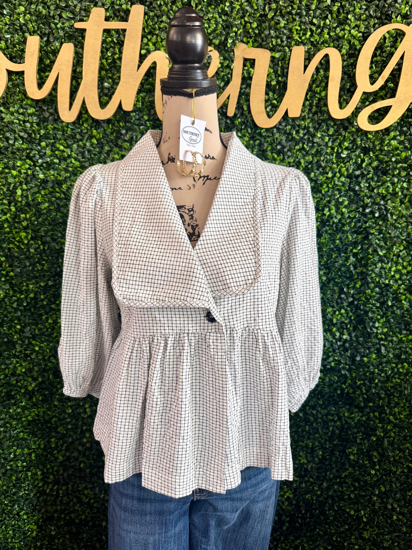 Etta Peplum Top