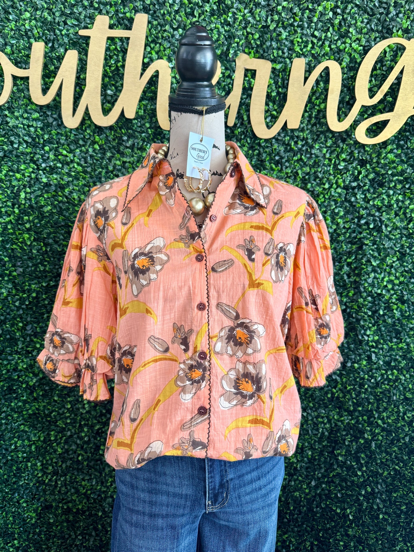 Breann Collar Top