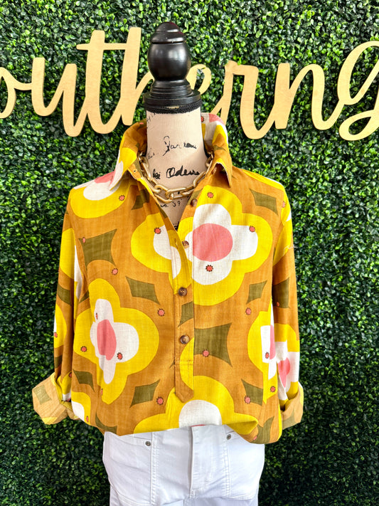 Daisy Embroidered Popover