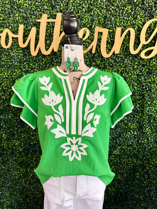 Whitlee Green Top