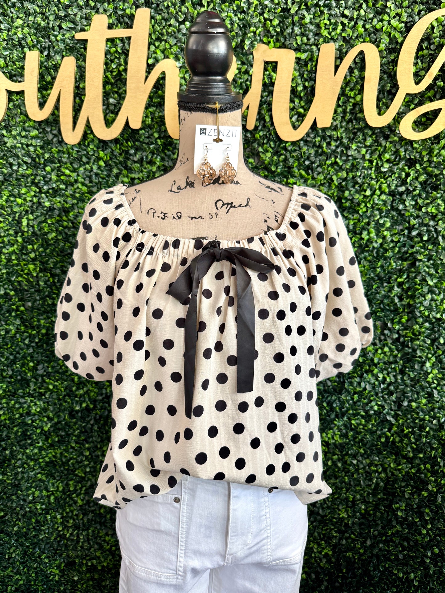 Ellie Poilka Dot Top
