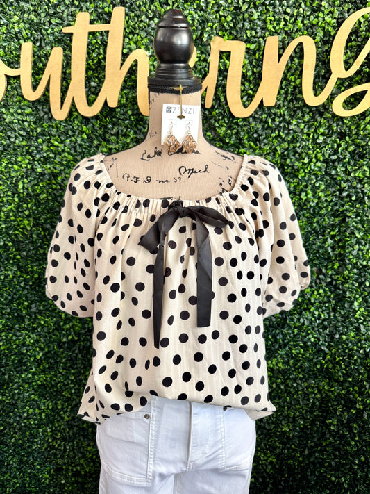 Ellie Poilka Dot Top