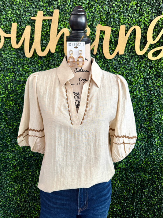 Uma Cream Top