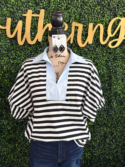 Charleigh Black Pullover
