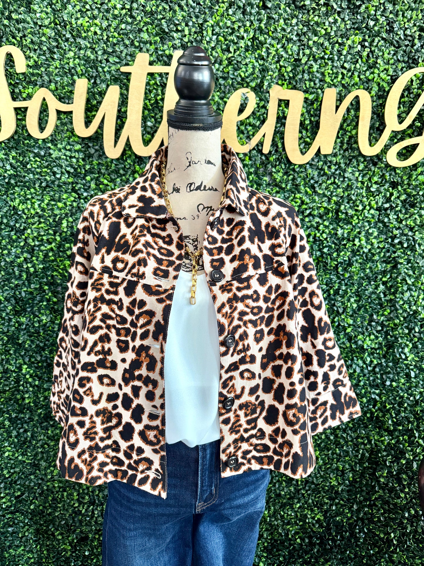 Leo Leopard Swing Jacket
