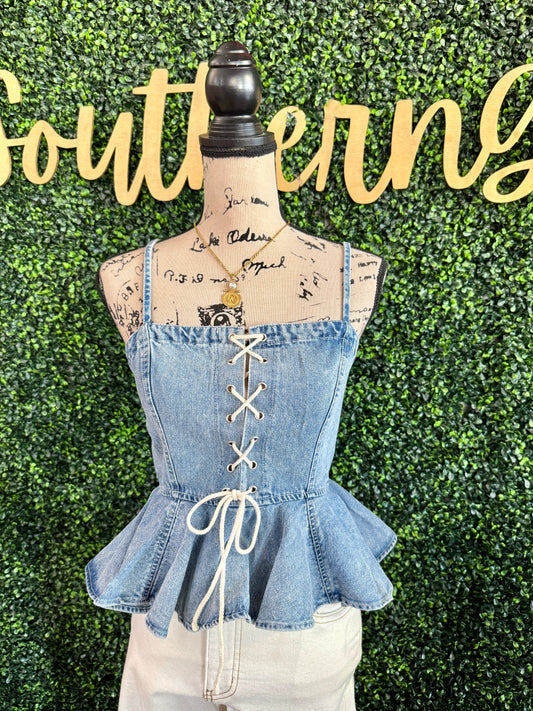 Celeste Denim Top