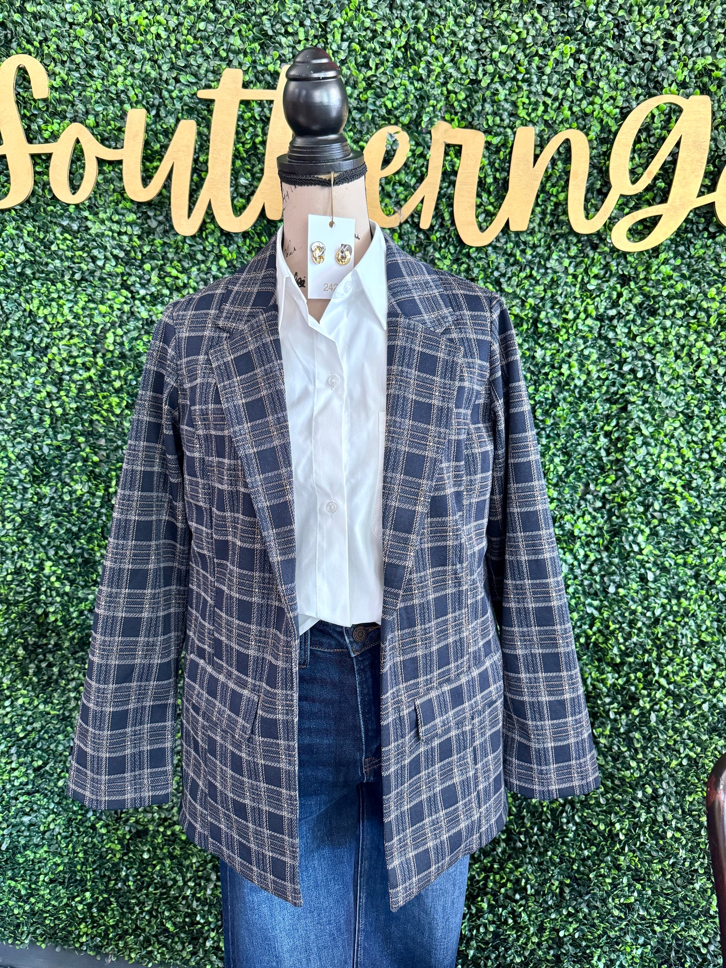 Zara Plaid Blazer