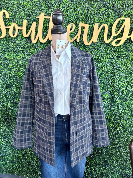Zara Plaid Blazer