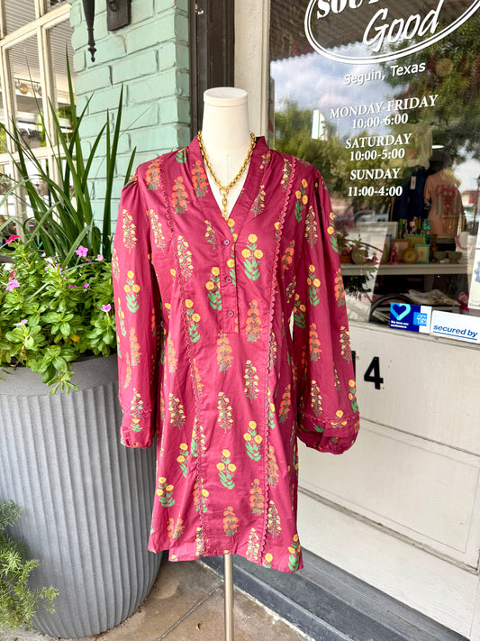 Dayna Maroon Dress