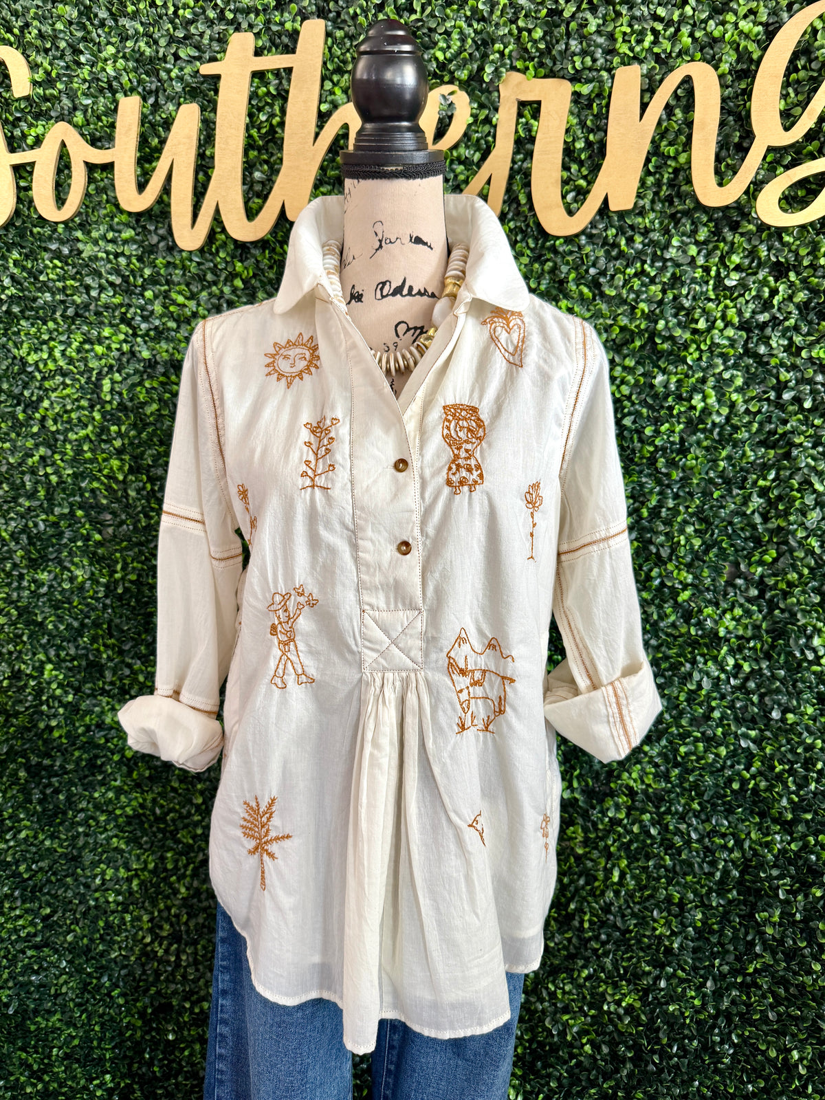 Milagro Ivory Top