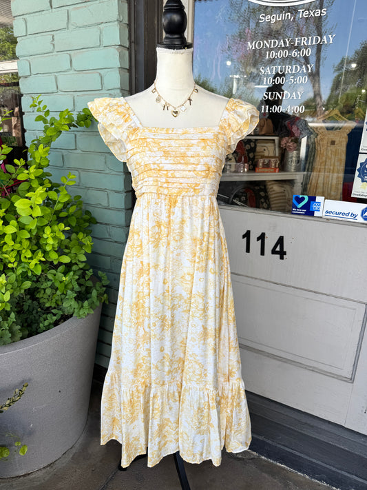 Charli Yellow Midi