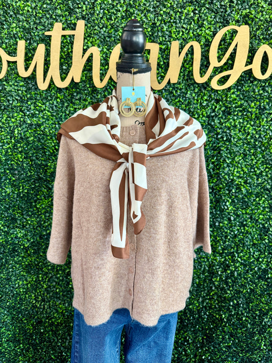 Briggs Mocha Cardigan
