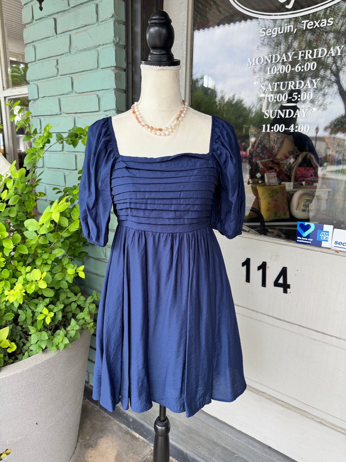 Zoey Dress Navy