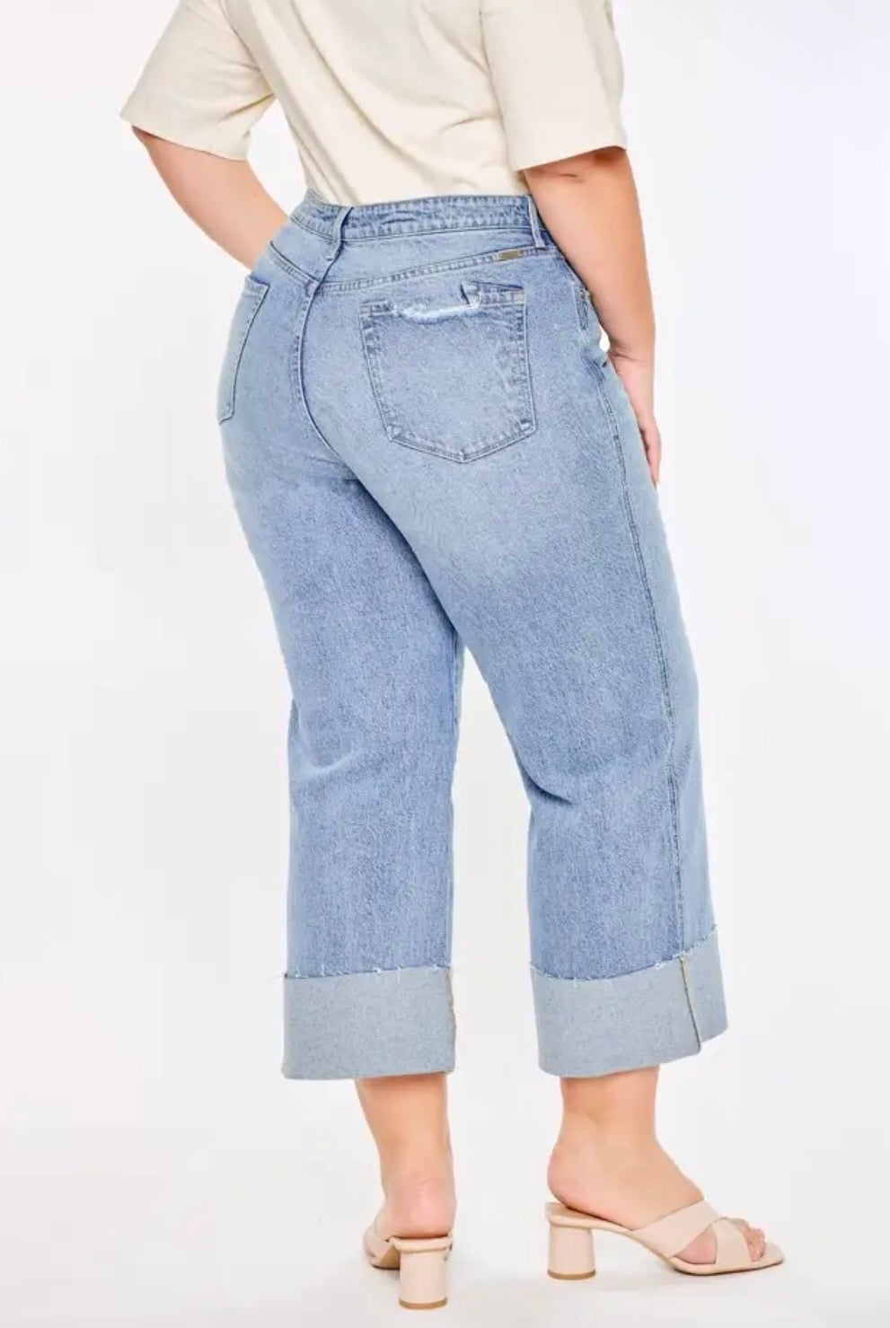 90's Plus Cropped Jean