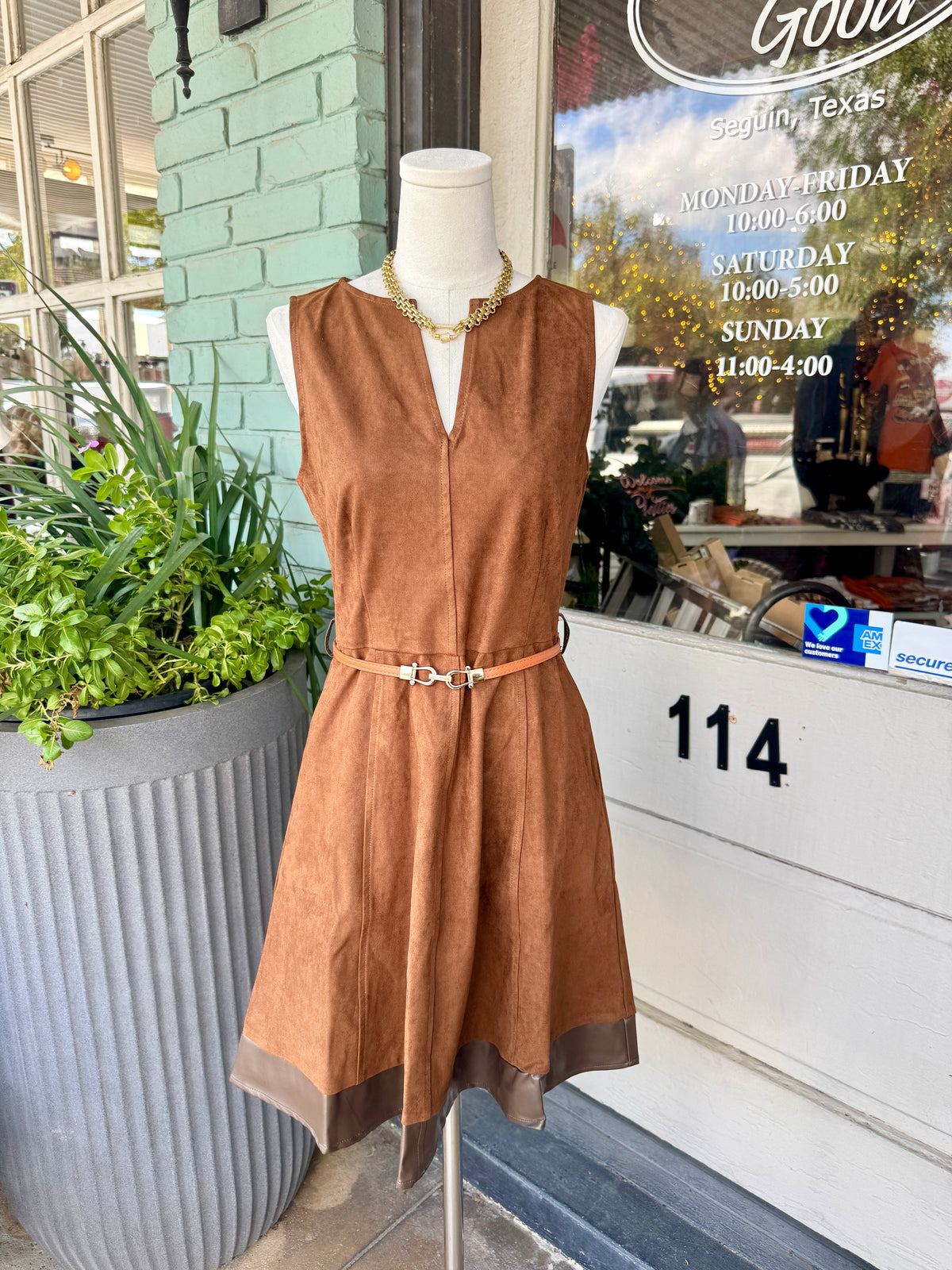Harlan Brown Dress