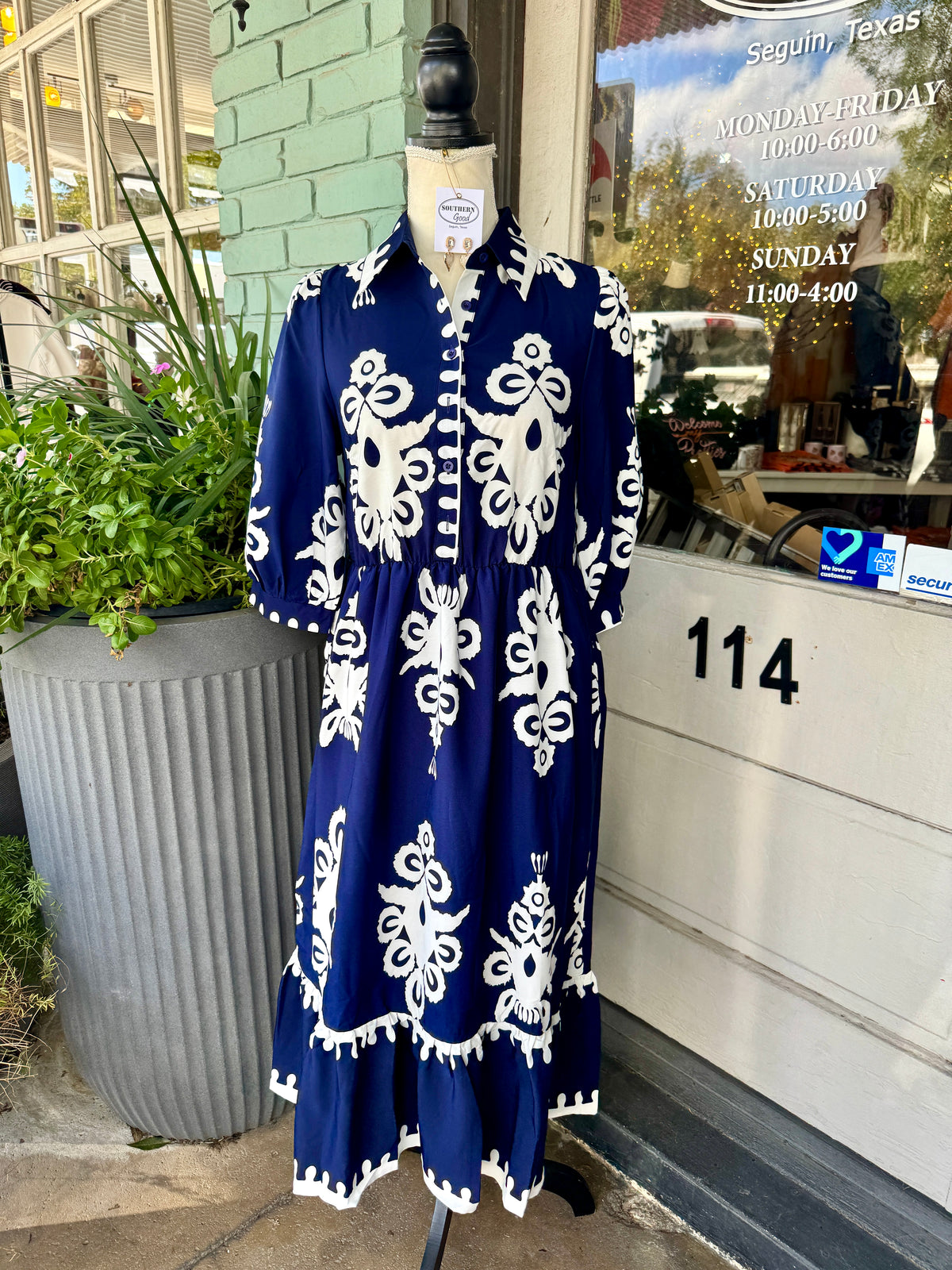 Bobbie Navy Midi