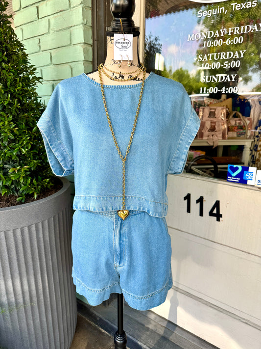 Kaden Chambray Shorts