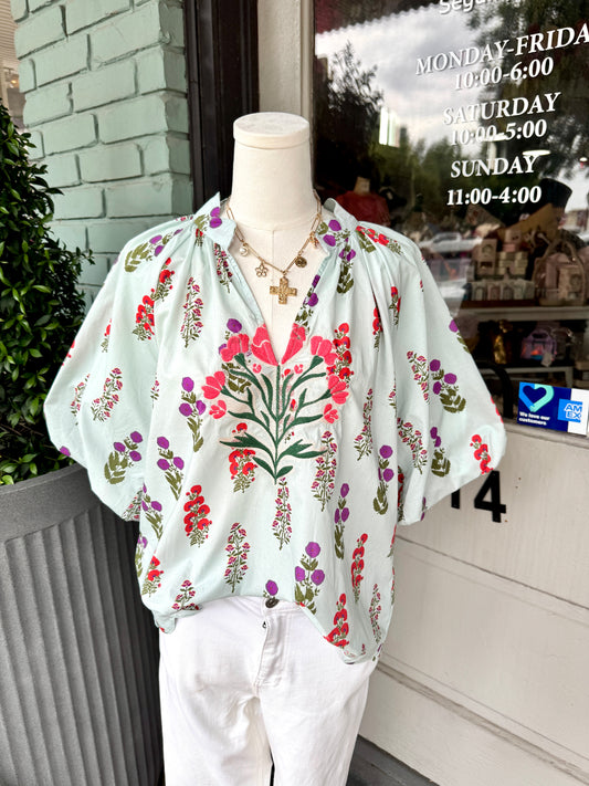 Emery Floral Top